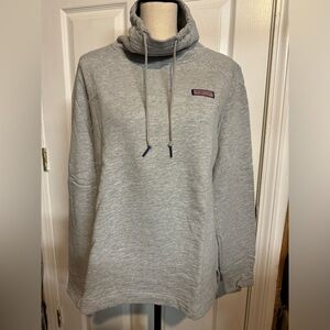 Vineyard Vines Gray Cowl Neck Sweater